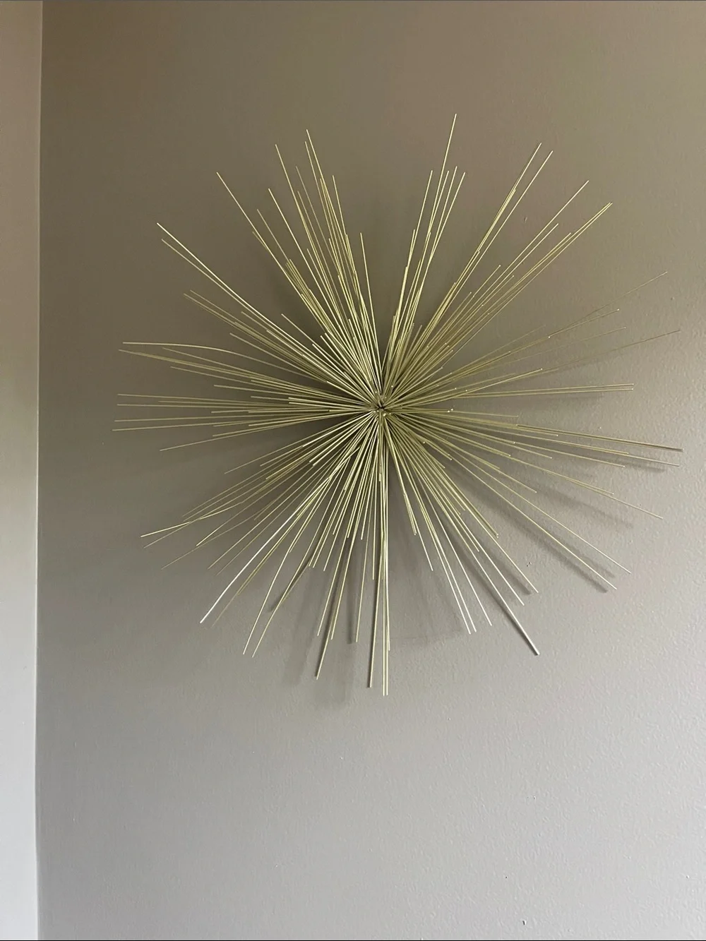 Contemporary Gold Starburst Wall Art Sculpture